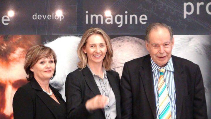Nicola Tyler with colleagues at an innovation event