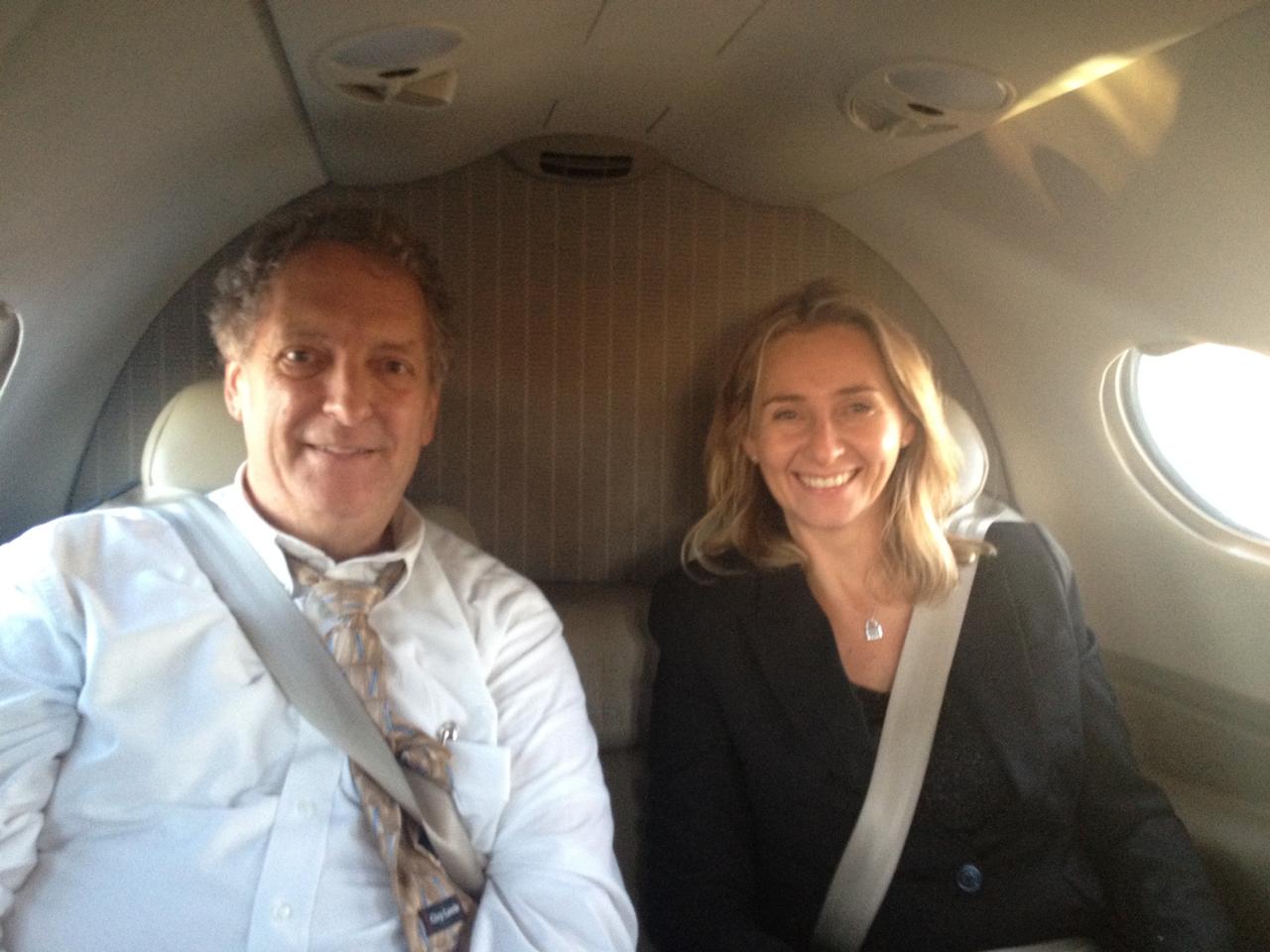 Nicola Tyler travelling to a client engagement