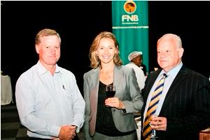 Nicola Tyler with guests at a client event