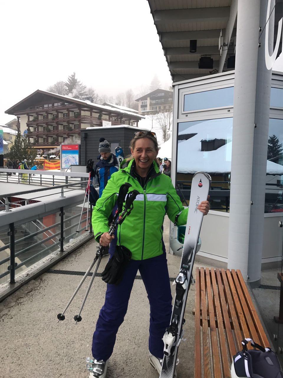 Nicola Tyler on the slopes