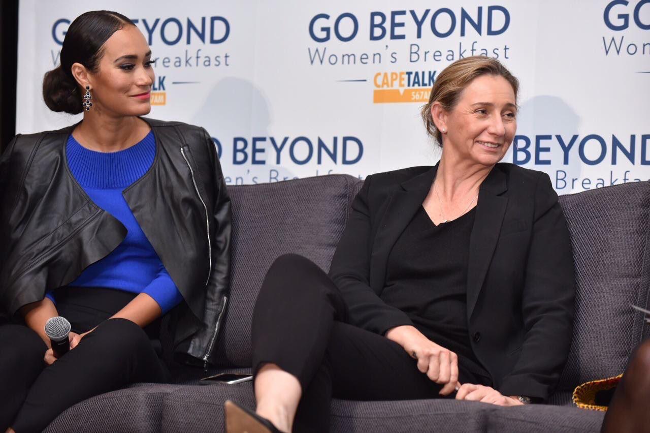 Nicola Tyler on a panel at the Go Beyond Women's Breakfast