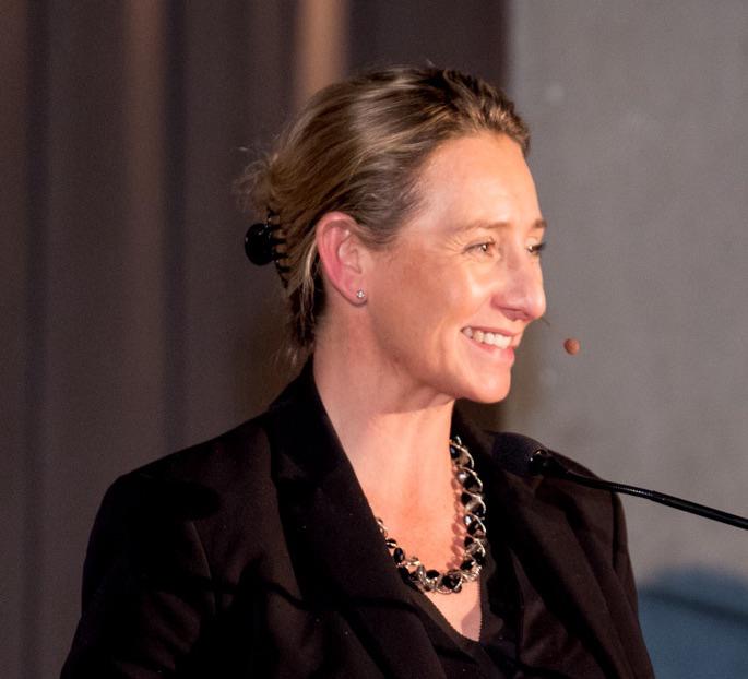 Nicola Tyler speaking on stage